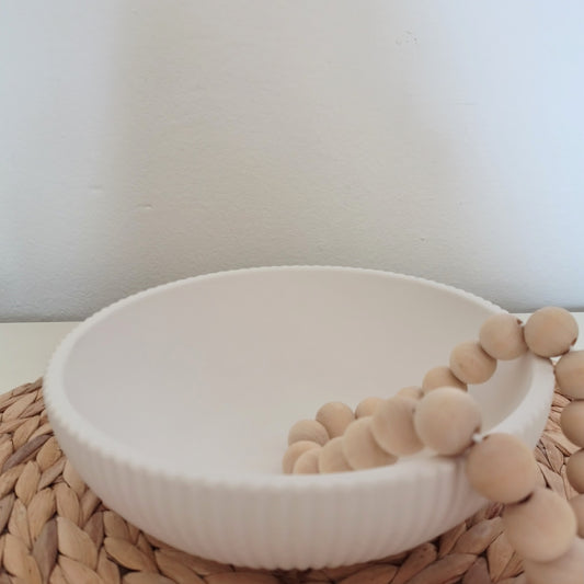 Ciotola decorativa rigata