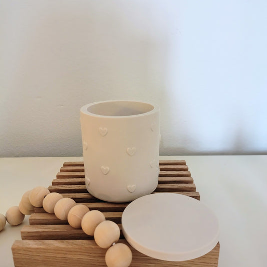 Contenitore cuoricini con coperchio