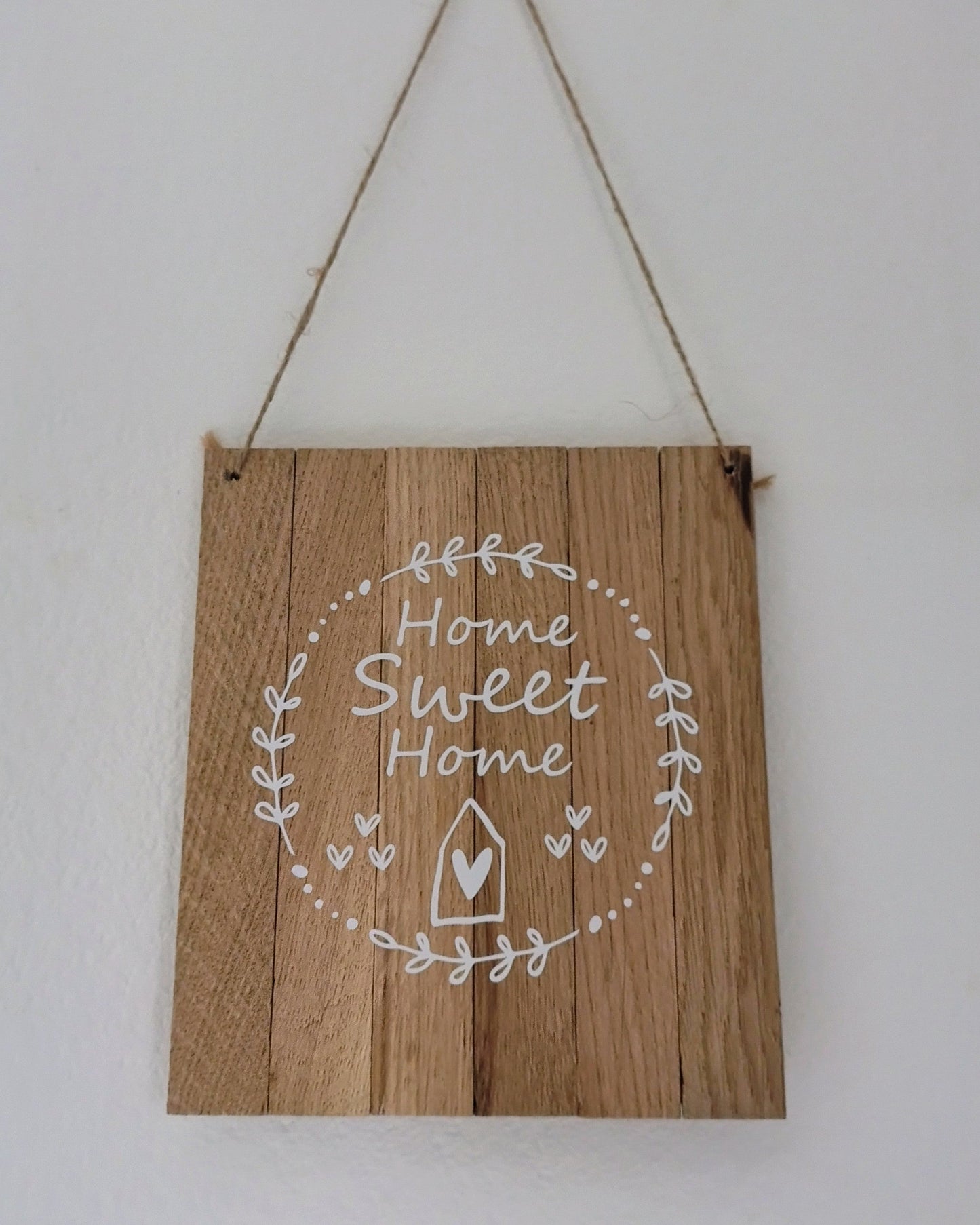 Targhetta in legno Home sweet Home