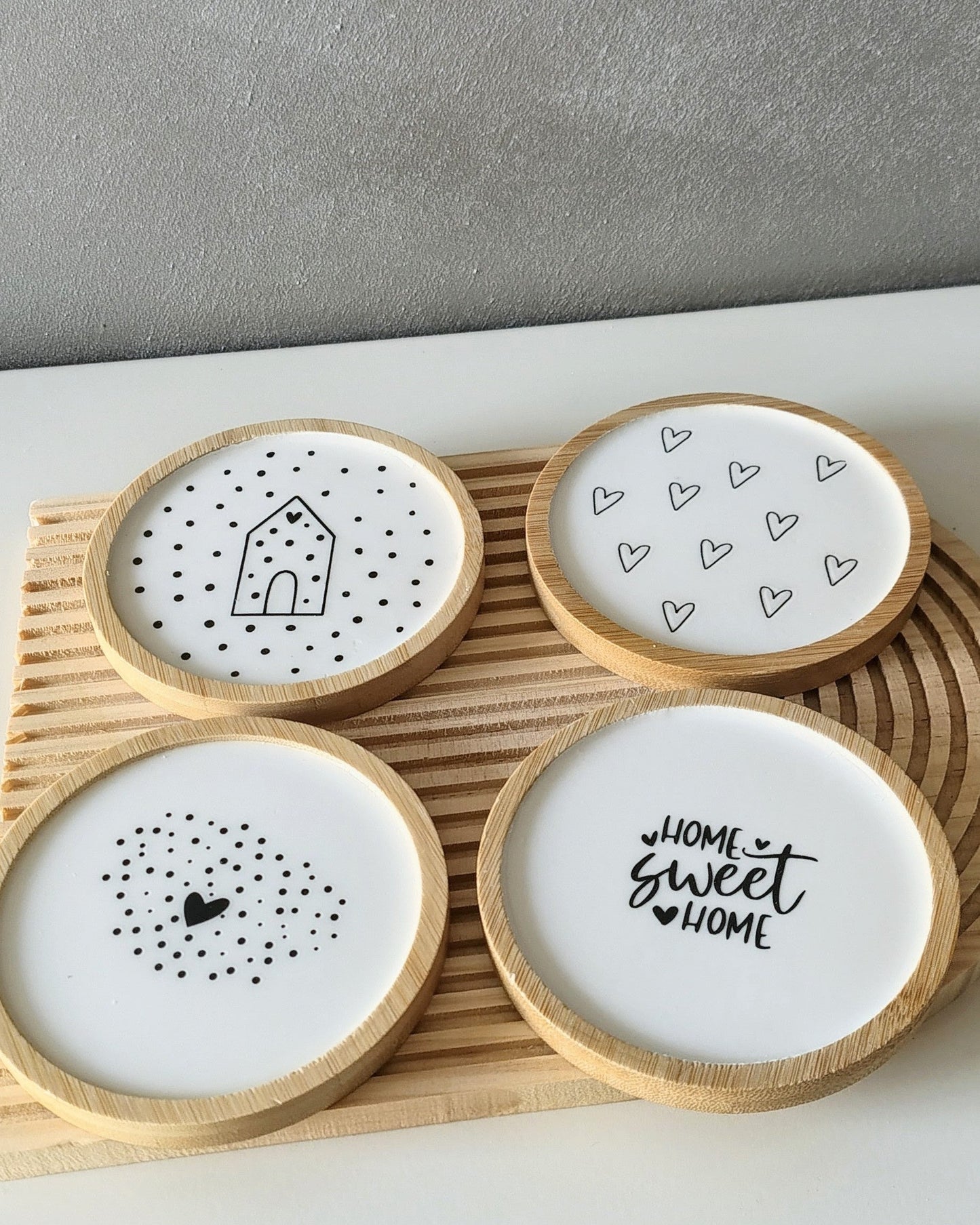 Set 4 pz. sottobicchieri