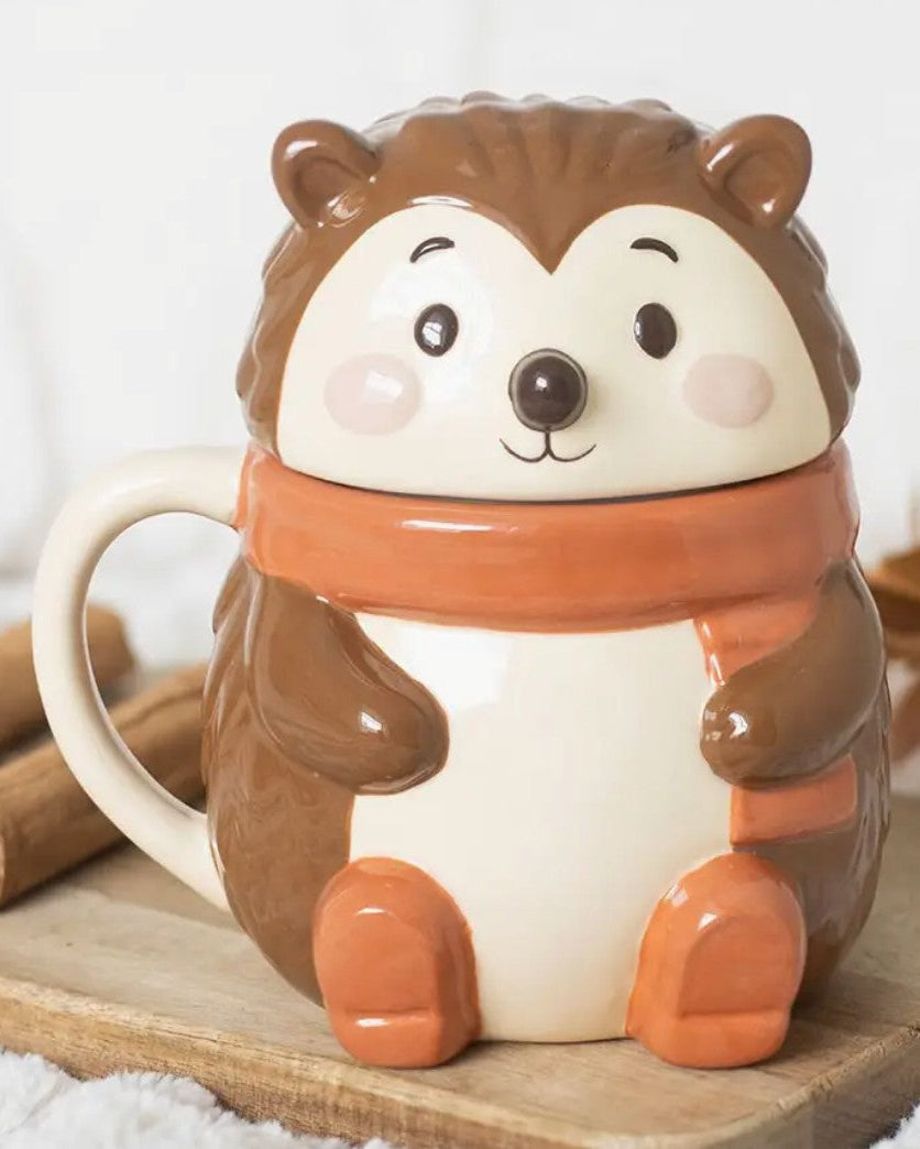 Mug con coperchio Riccio Hazel