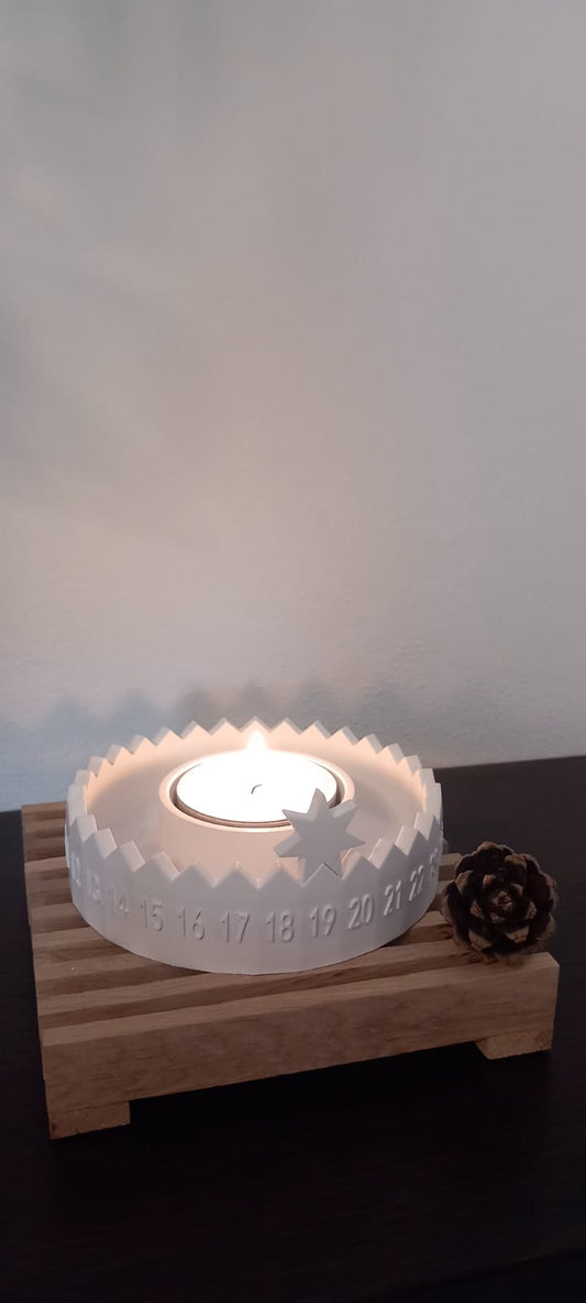 Calendario porta candela