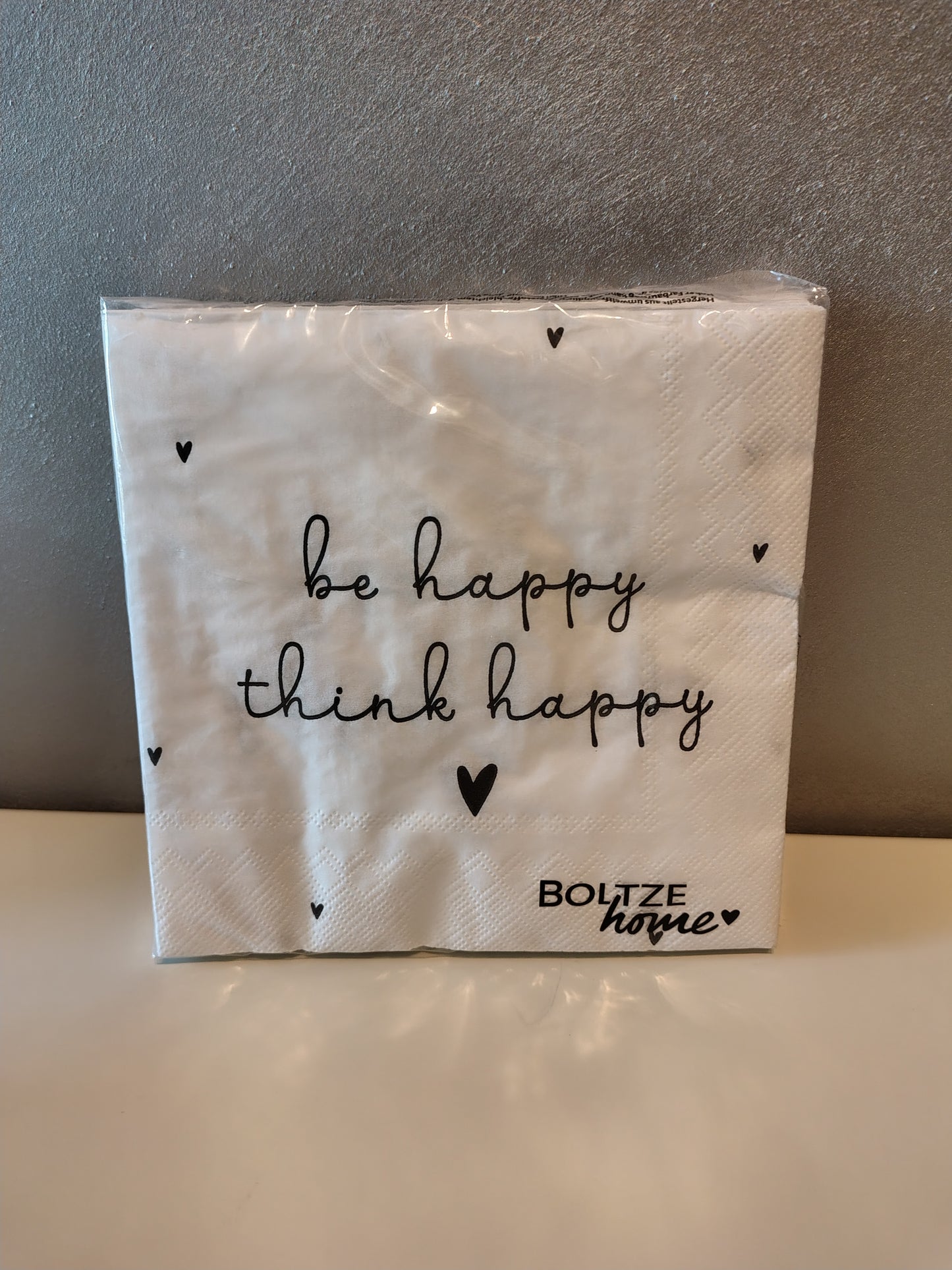 Tovaglioli be happy think happy