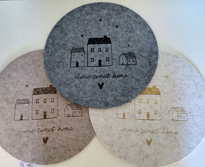Tovaglietta rotonda home sweet home