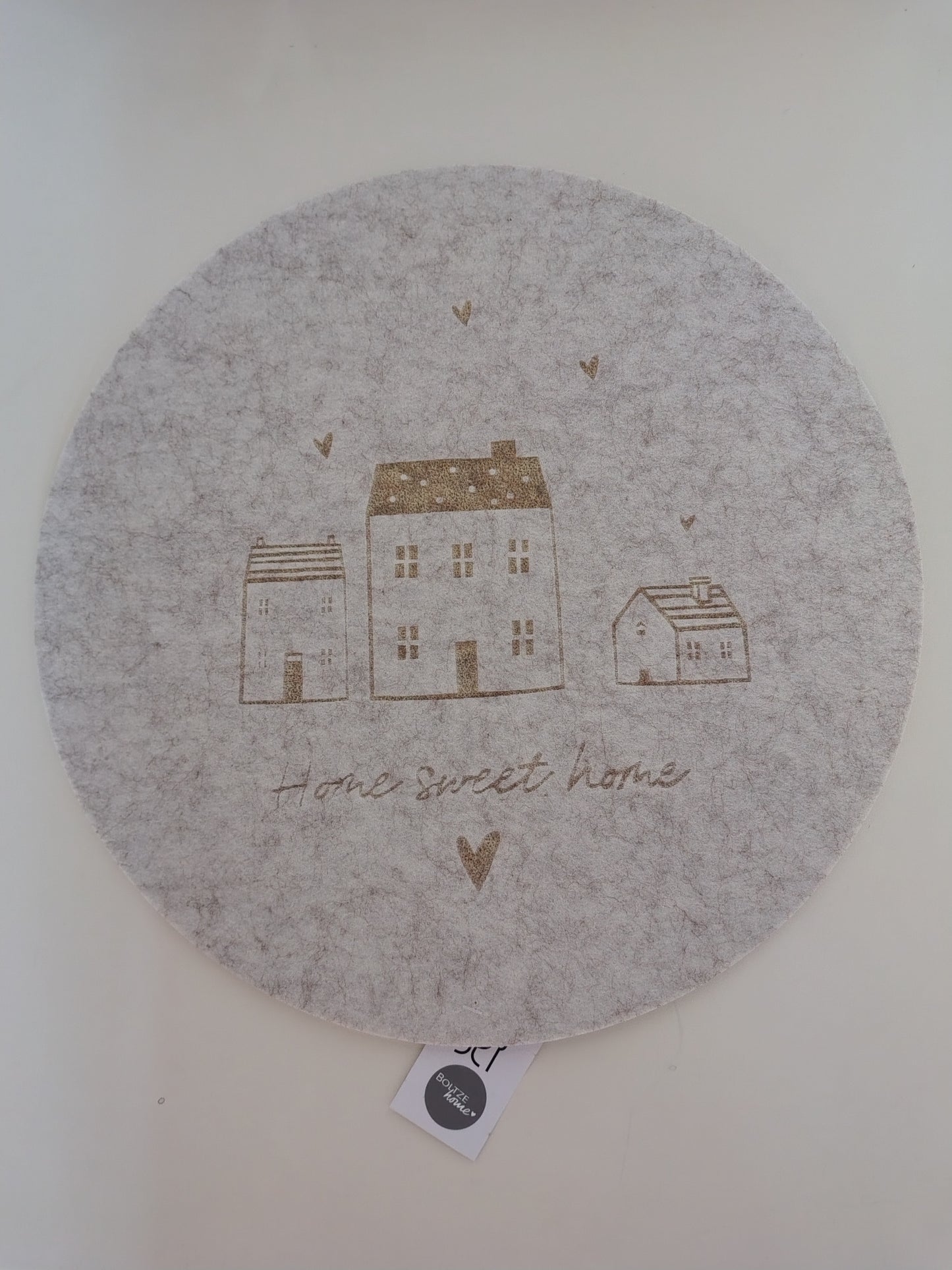 Tovaglietta rotonda home sweet home