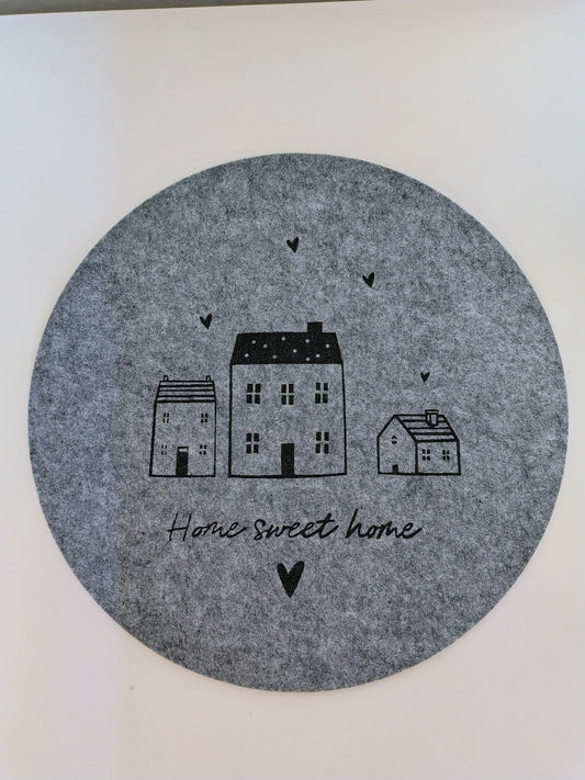 Tovaglietta rotonda home sweet home