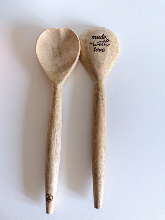 Set 2 mestoli Made with love