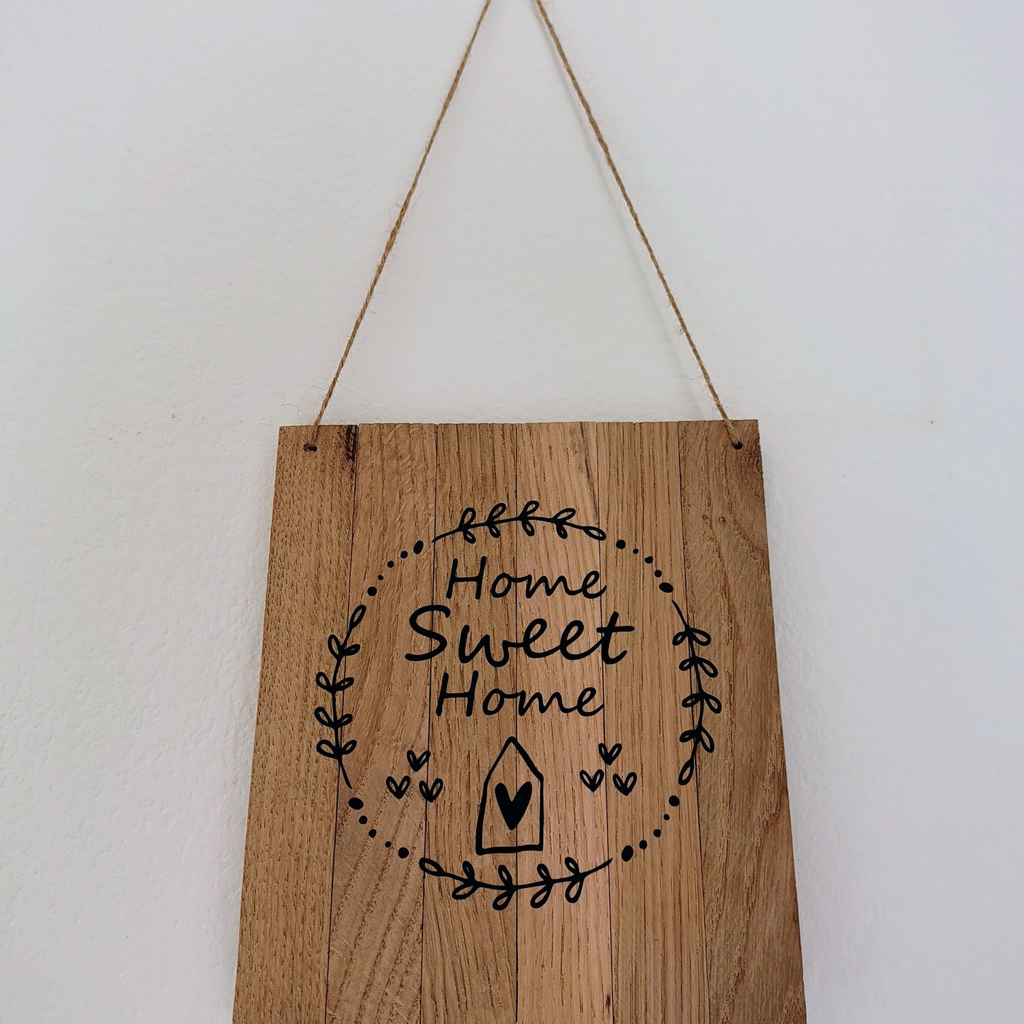 Targhetta in legno Home sweet Home