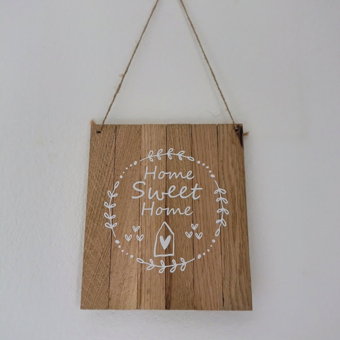 Targhetta in legno Home sweet Home