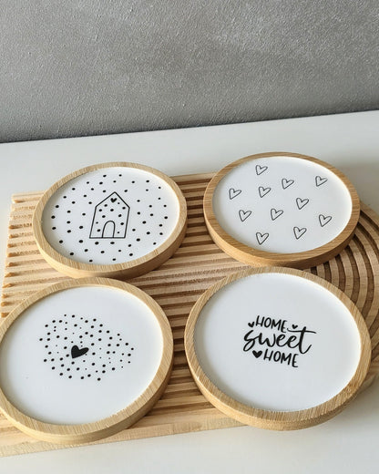 Set 4 pz. sottobicchieri