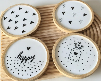 Set 4 pz. sottobicchieri