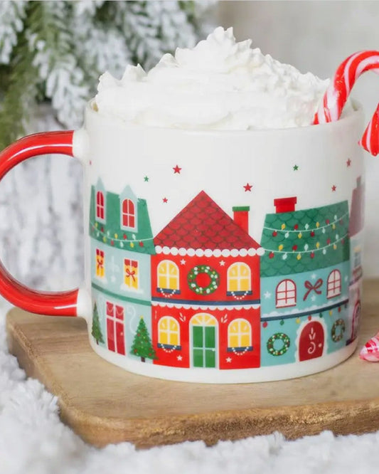 Tazza con stampa Christmas Street