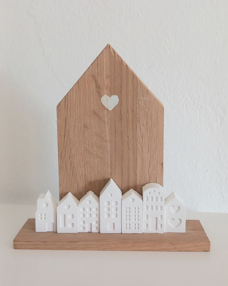 Casetta in legno con casettine abbinate