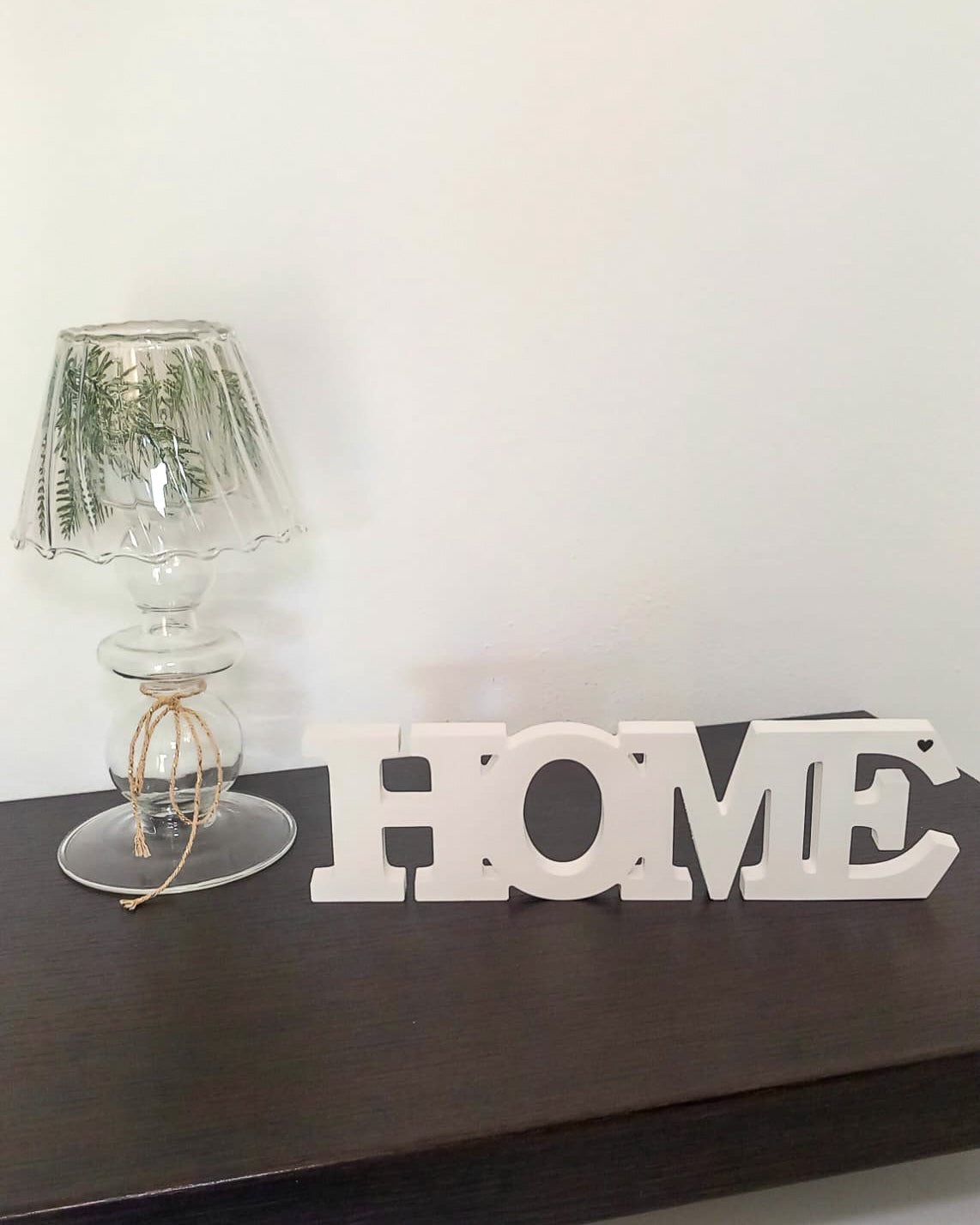 Scritta "home"