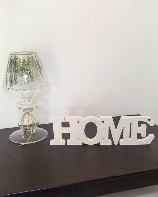 Scritta "home"